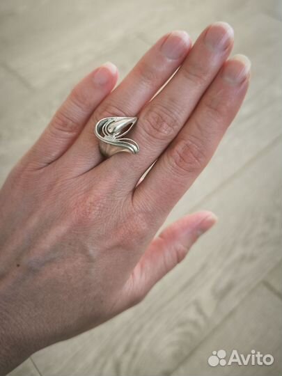Серебряное кольцо СССР винтаж