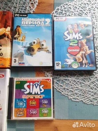 Игровые диски Sims, crysis