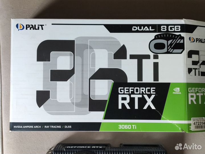 Видеокарта RTX 3060Ti dual 8GB OC