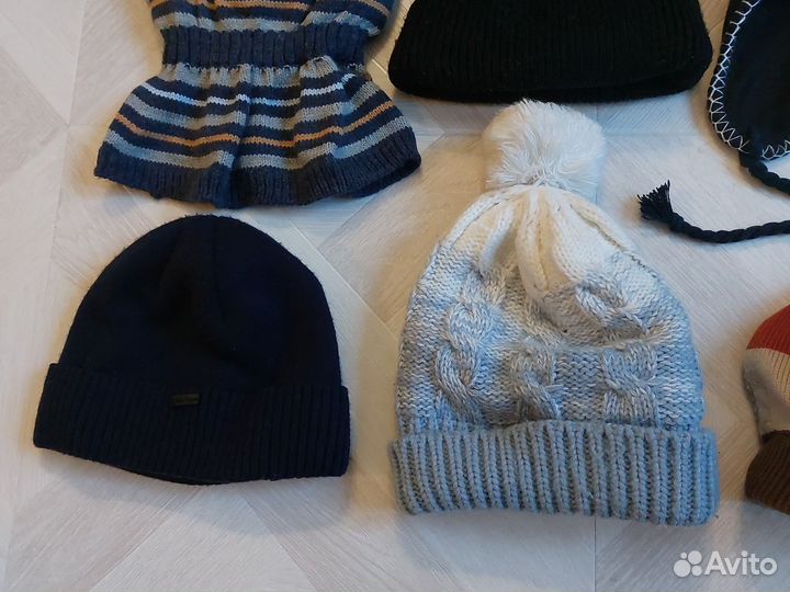 Шапки шлем зима и осень-весна на 6-9л