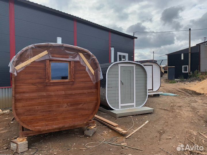 Баня бочка квадро с доставкой