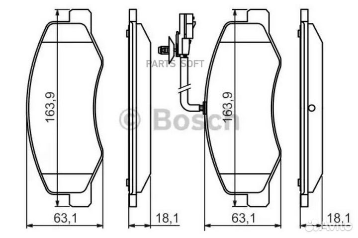 Колодки торм.зад./дат. renault Master III 2.3 02.10-; opel Movano B 2.3 05.10-; nissan NV400 2.3 11