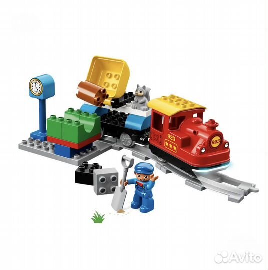 Lego поезд на паровой тяге