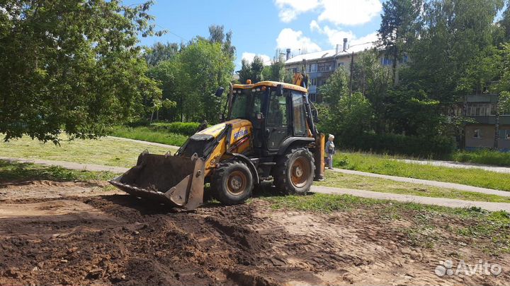 Экскаватор погрузчик JCB 3CX Super, услуги с ндс