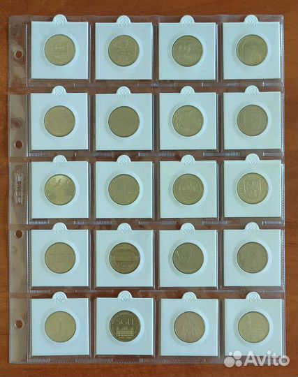 Польша 2 злотых годовой набор UNC 2003-2007