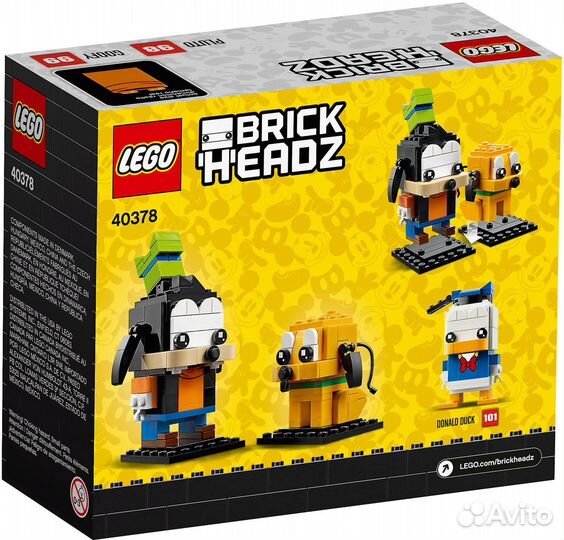 Конструктор lego BrickHeadz 40378 Гуфи и Плуто