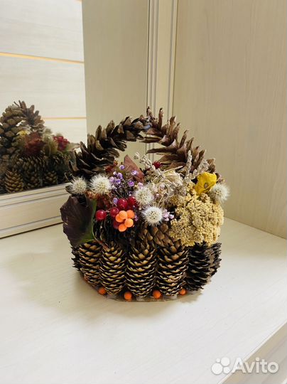 Осенняя поделка корзина с дарами