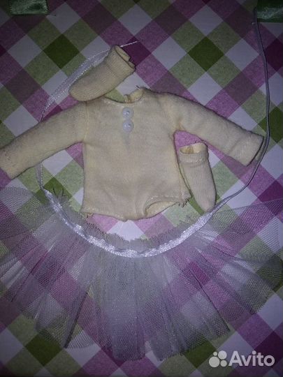 Парик, одежда и туфли для 1/8 бжд