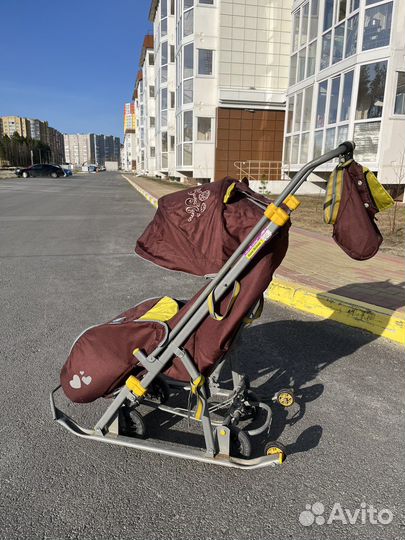 Детские санки на колесах