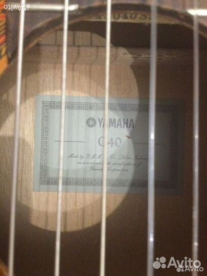Гитара yamaha c40 ямаха с40 состояние идеальное