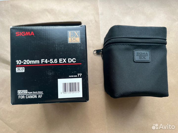 Объектив Sigma 10-20mm F4-5.6 EX DC Canon