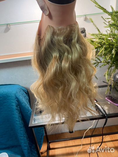 Голова манекен с натуральными волосами