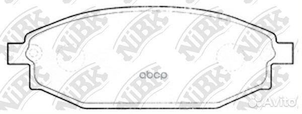 Колодки тормозные hyundai galloper 98-03 передн