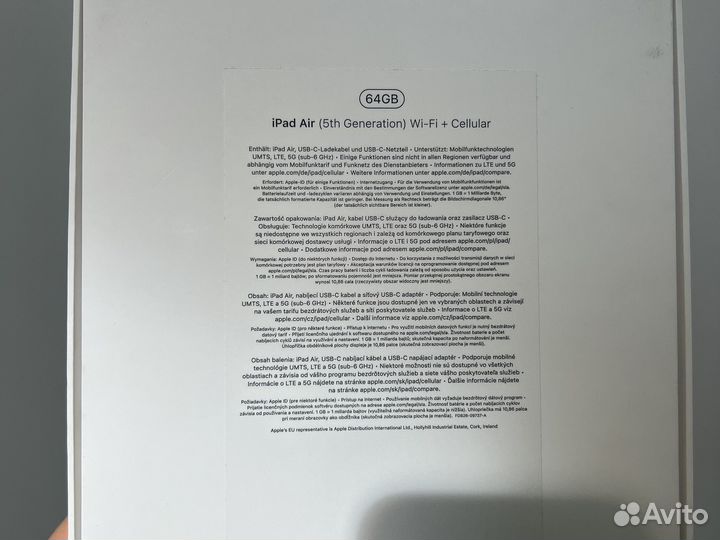 iPad Air 64Gb (5th Generation) Wi-Fi + Sim