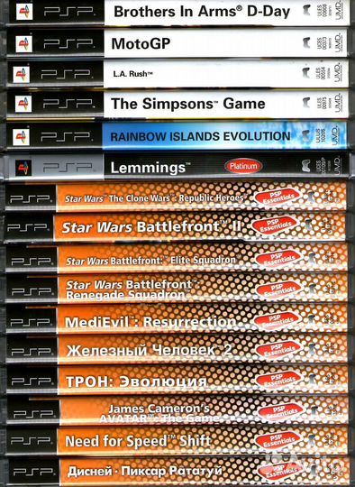 Игры для PSP (диски UMD)