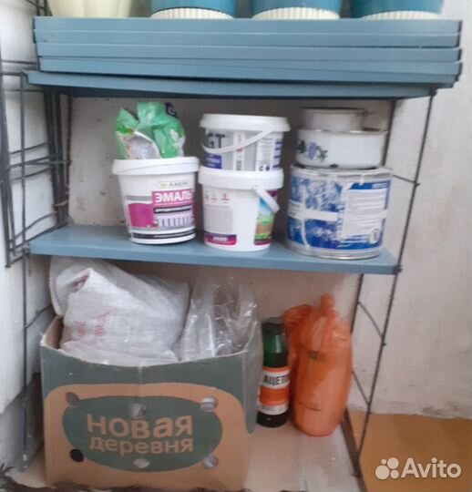 Настенный металлический стеллаж / этажерка со съем