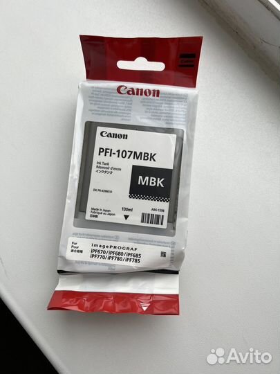 Картридж canon pfi 107 mbk