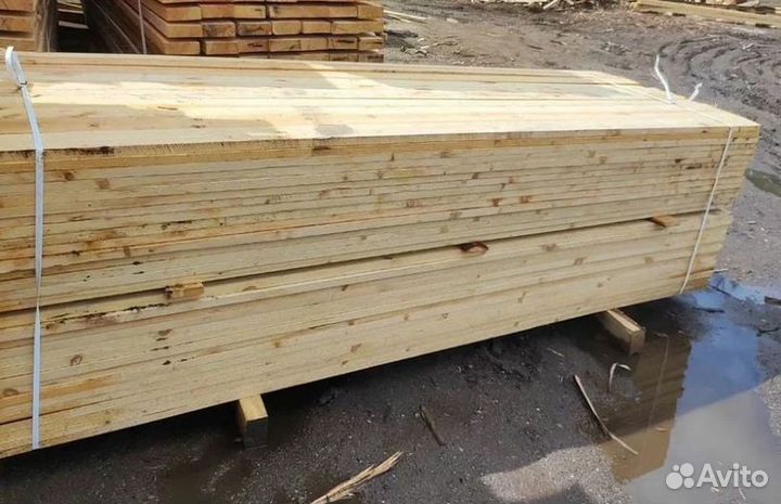 Доска обрезная 25х150х6000