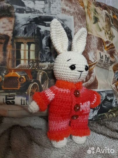 Вязаный зайка