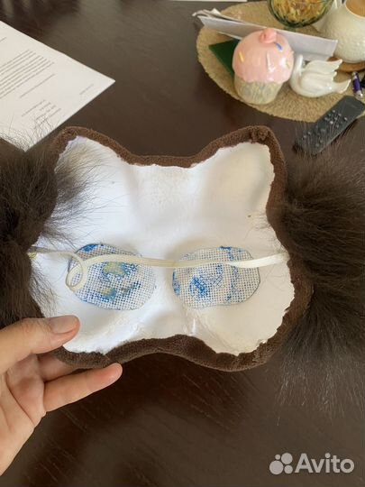 Маска кошки для квадробики на фетровой основе