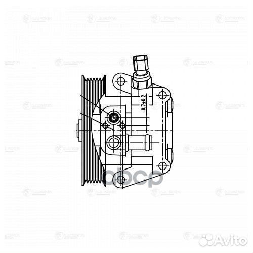 Насос гур ford focus III 11- 1.6I LPS1002 luzar