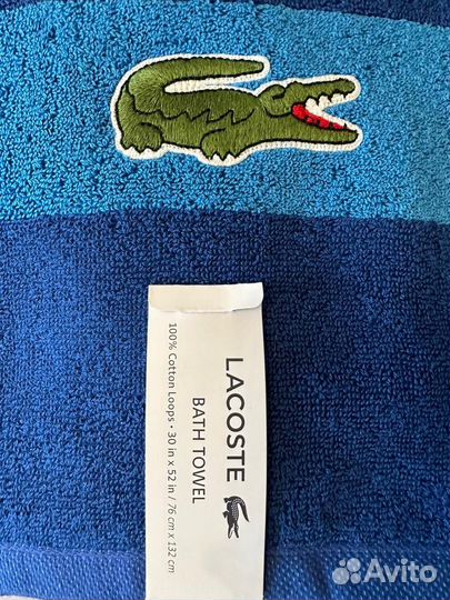 Полотенце банное оригинал Lacoste