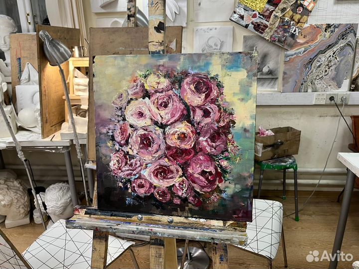 Картина маслом на холсте высокого качества пейзаж