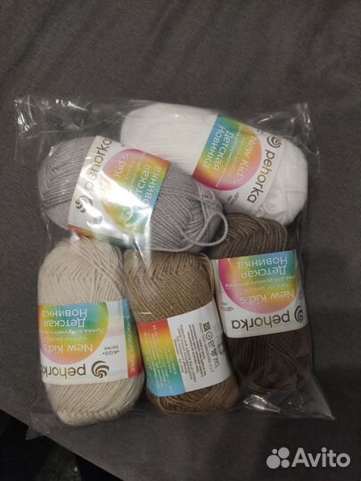 Пряжа пехорка детская новинка ассорти