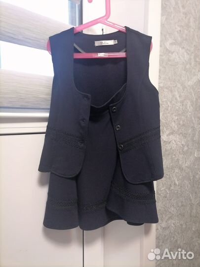 Школьный костюм для девочек 146см