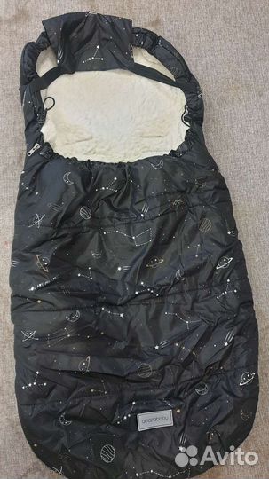 Теплый конверт в коляску муфта варежки на коляску