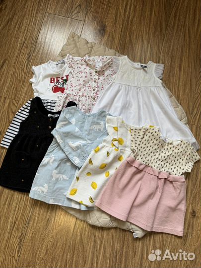 Платья пакетом 80-86см