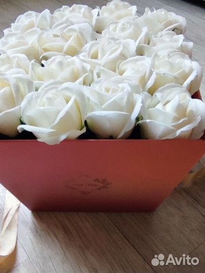 Букет из мыла в коробке