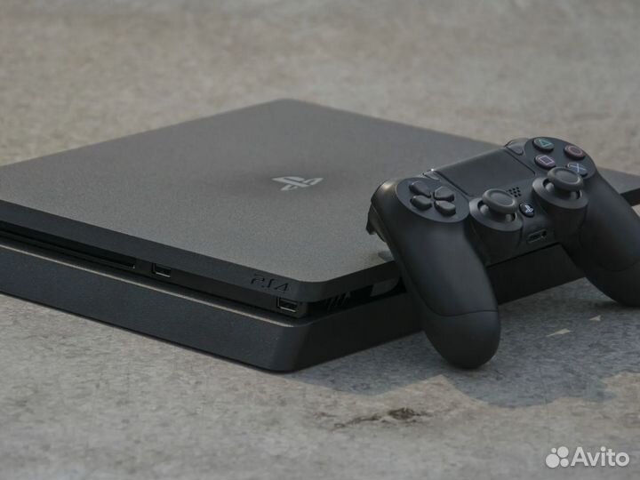Sony PlayStation 4 Slim PS4 1 Геймпад, 800 Игр в п