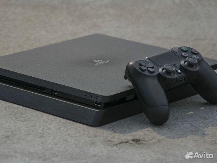 Sony PlayStation 4 Slim PS4 1 Геймпад, 800 Игр в п