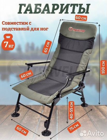 Кресло стул складное туристическое (для рыбалки )