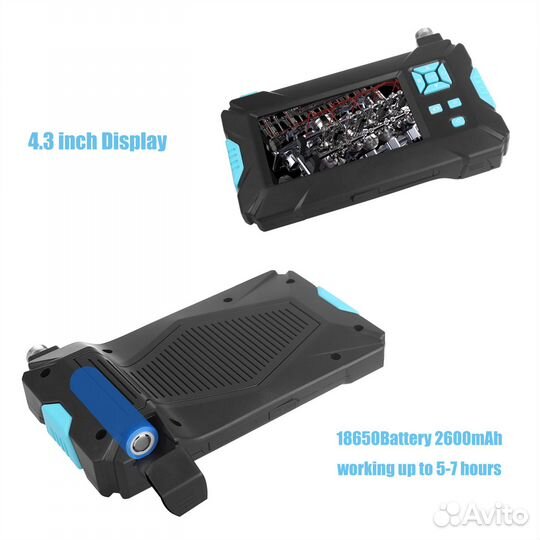 Профессиональный эндоскоп 5,5мм 10м с подсветкой