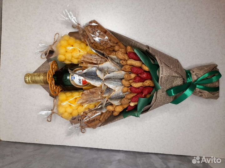 Мужские съедобные букеты бюджет до 1600