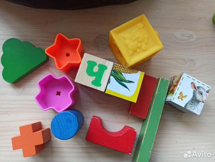 Кубики деревянные