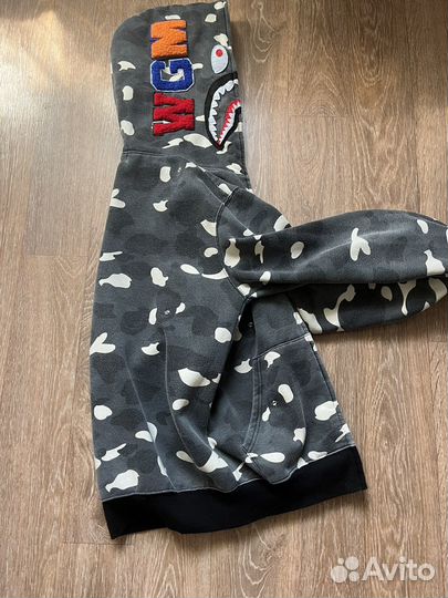 Зип худи bape shark