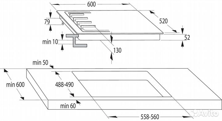 Газовая варочная панель Gorenje GW641zclb Новая