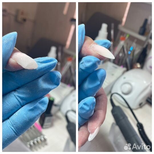 Наращивание, маникюр