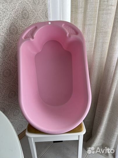 Ванночка для купания и комод пластик