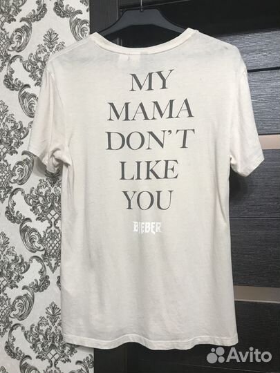 Футболка р S hm H&M justin bieber