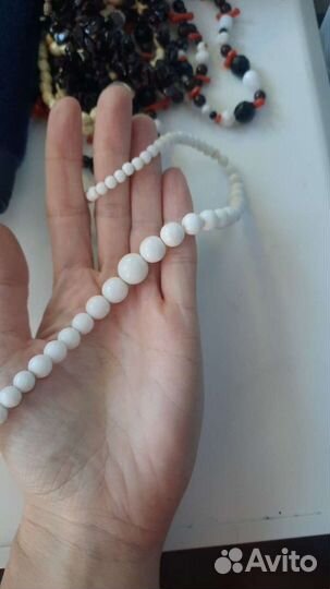 Бусы клипсы брошь