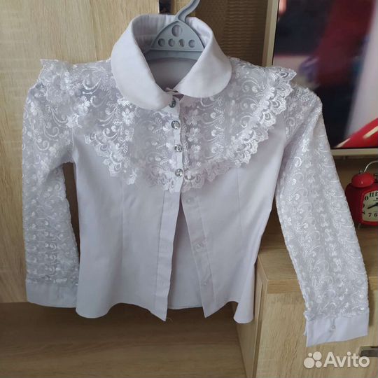 Блузка для девочки школьная