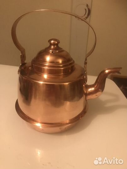 Медный чайник 2 литра Швеция винтаж