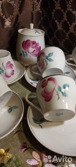 Чайные сервизы СССР Песочное, 1970, редкие