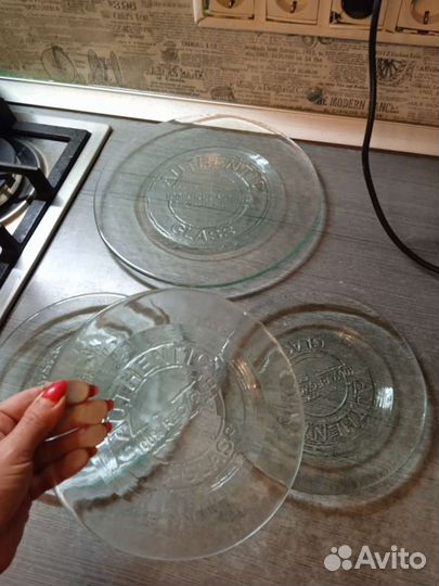 Тарелки новые Authentic glass20-30 см