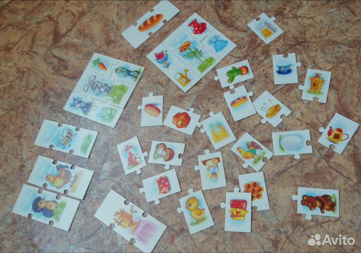 Развивающие игры - пазл 3+(от 3 до 7 лет) пакетом