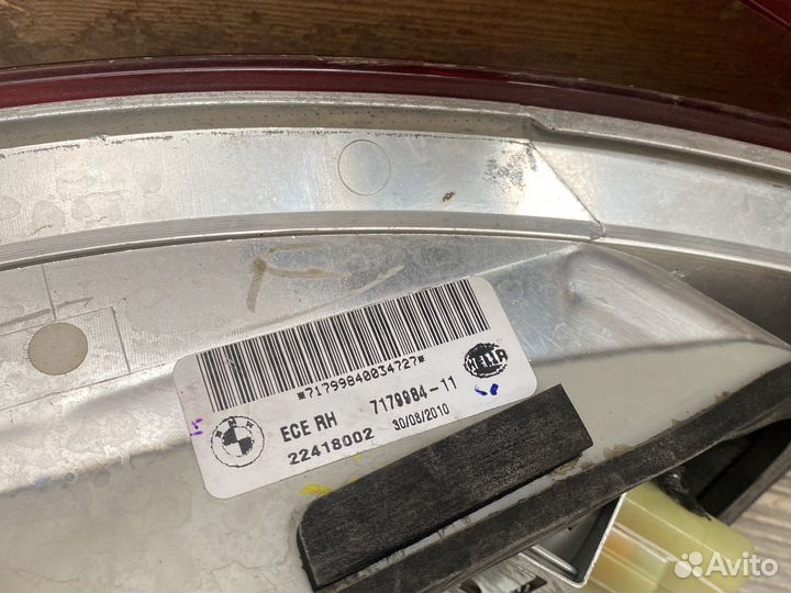 Фонарь правый BMW X6 E71